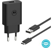 Motorola kabel TurboPower USB-A - USB-C, 20W, 1m, černá_656532845