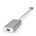Nedis adaptér USB-C - Mini DisplayPort, stříbrná_856680871