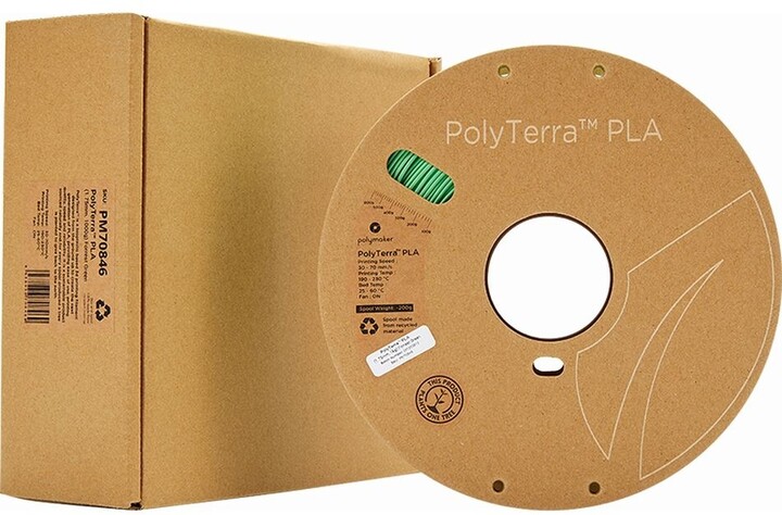 Polymaker tisková struna (filament), PolyTerra PLA, 1,75mm, 1kg, zelená_961193298