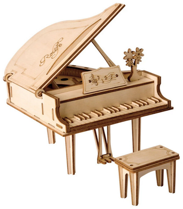 Stavebnice RoboTime - Velké piano, dřevěná_424029393
