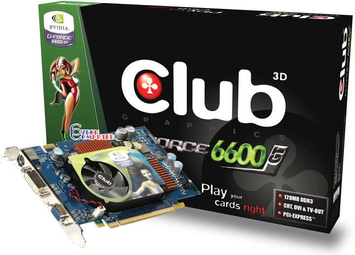 Club3D GF PCX 6600GT 128MB, PCI-E