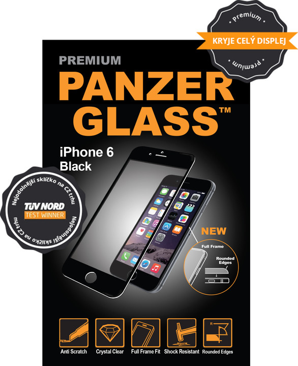 PanzerGlass Premium pro Apple iPhone 6/6s Plus, černé_1682450731