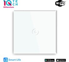 iQtech SmartLife chytrý vypínač 1x NoN, WiFI, Bílá IQTJ019