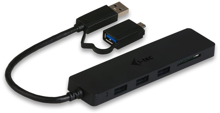 i-tec USB 3.0 Slim HUB 3 Port + Card Reader and OTG Adapter_475675264