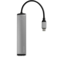 EPICO Hub Slim s rozhraním USB-C pro notebooky a tablety - stříbrná_1970639186