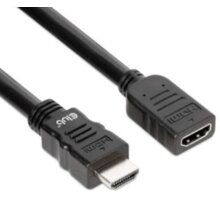 Club3D prodlužovací kabel HDMI 2.0, M/F, 4K@60Hz, High Speed, 5m, černá_854511646