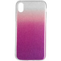 EPICO Pružný plastový kryt pro iPhone Xr GRADIENT, stříbrná/fialová