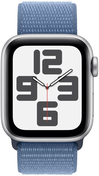 Apple Watch SE 2023, 40mm, Silver, Winter Blue Sport Loop_1341140220