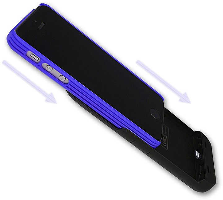 TYLT ENERGI Sliding Power Case pro iPhone 5 Černá/Modrá_208720540