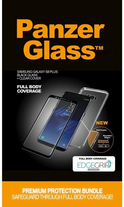PanzerGlass Premium Protection - Ochranná sada obrazovky - černá - pro Samsung Galaxy S8+_1152934372