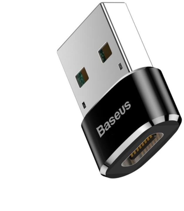 BASEUS adaptér USB-C - USB-A, F/M, černá_365136885