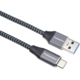 PremiumCord kabel USB-A - USB-C, USB 3.2 gen. 1, 3A, 5Gbit/s, opletený, 1m