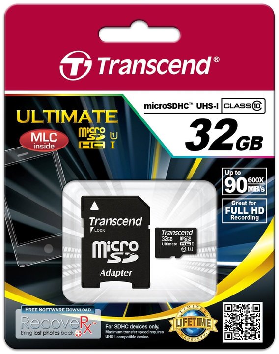 Transcend Micro SDHC 32GB Class 10 UHS-I + adaptér_1609220483