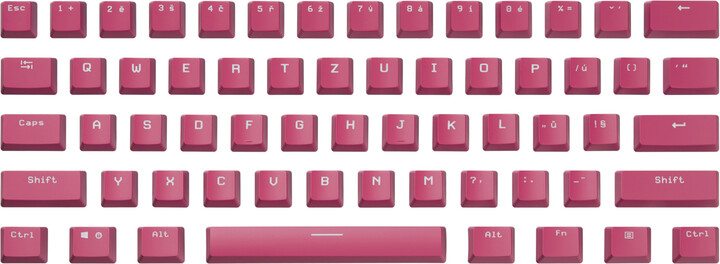 CZC.Gaming Satyr, keycaps, 124 kláves, OEM, růžové_29665419