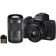 Canon EOS M50, černá + EF-M 15-45mm IS STM + EF-M 55-200mm IS STM