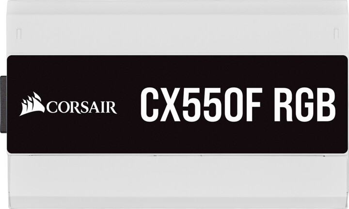 Corsair CX550F RGB - 550W, bílý_813882932