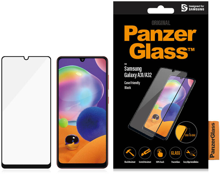 PanzerGlass ochranné sklo Edge-to-Edge pro Samsung Galaxy A31/A32, černá_1140840553