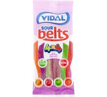 VIDAL Sour belts, želé, kyselé, 4 příchutě, 100g_96327664