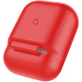 Baseus pouzdro pro sluchátka Airpods s funkcí bezdrátového nabíjení, červená_1119404716