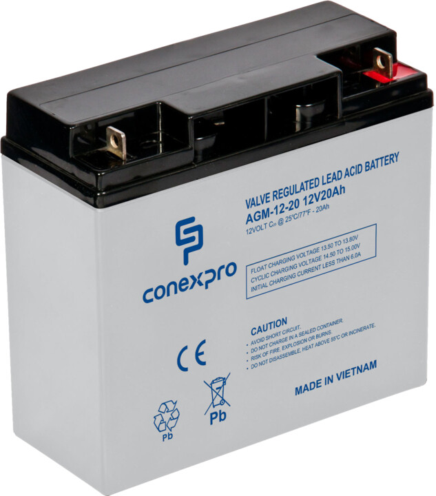 Conexpro baterie AGM-12-20, 12V/20Ah, Lifetime_2067389892