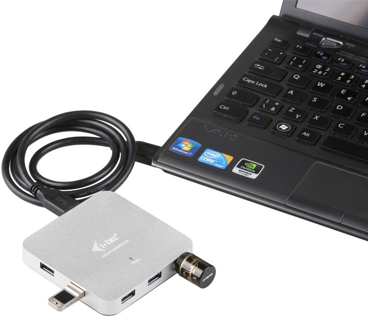 i-tec USB 3.0 Hub 7-Port, metal_940627960