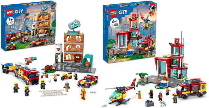 Extra výhodný balíček LEGO® City - Hasičská stanice 60320 a zbrojnice 60321_473363592