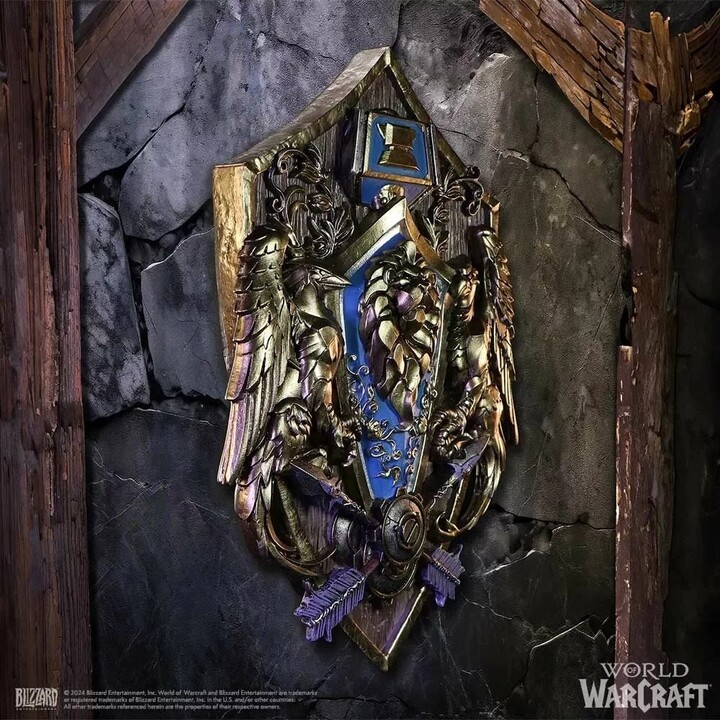 Replika World of Warcraft - Plaketa na zeď Alliance_1671416205