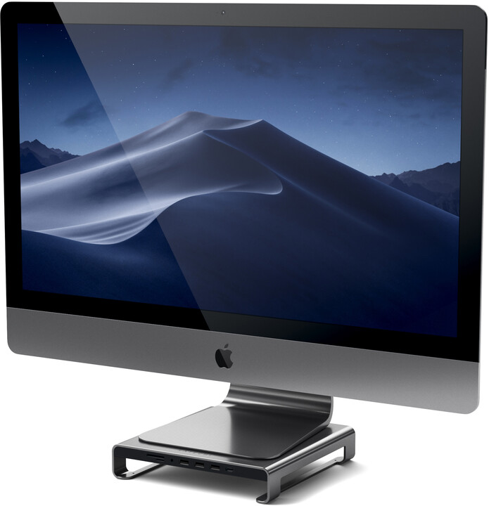 Satechi Aluminum Monitor Stand Hub for iMac, šedá_1731733353