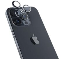 EPICO hliníkové tvrzené sklo na čočky fotoaparátu pro iPhone 14 Pro/14 Pro Max, vesmírně černá 69312151300012