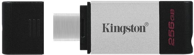 Kingston DataTraveler 80 - 256GB, černá/stříbrná_380422288