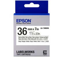 Epson LabelWorks LK-7WBVN, páska pro tiskárny etiket, 36mm, 7m, černo-bílá C53S657012