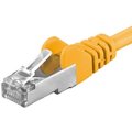 Premiumcord Patch kabel CAT6a S-FTP, RJ45-RJ45, AWG 26/7 0,25m žlutá_1007681440