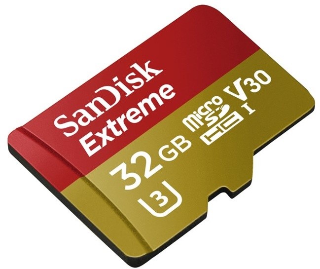 SanDisk Micro SDHC Extreme 32GB 90MB/s UHS-I U3 V30 pro Android + SD adaptér_1782764462
