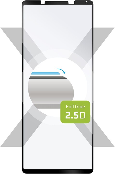 FIXED ochranné sklo Full-Cover pro Sony Xperia 1 IV, s lepením přes celý displej, černá_656513477