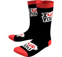 Ponožky I LAB YOU - černo-červená, 43-46_227558841