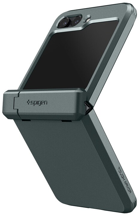 Spigen ochranný kryt Tough Armor pro Samsung Galaxy Z Flip5, tmavě zelená_1852463995