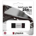 Kingston DataTraveler 80 - 256GB, černá/stříbrná