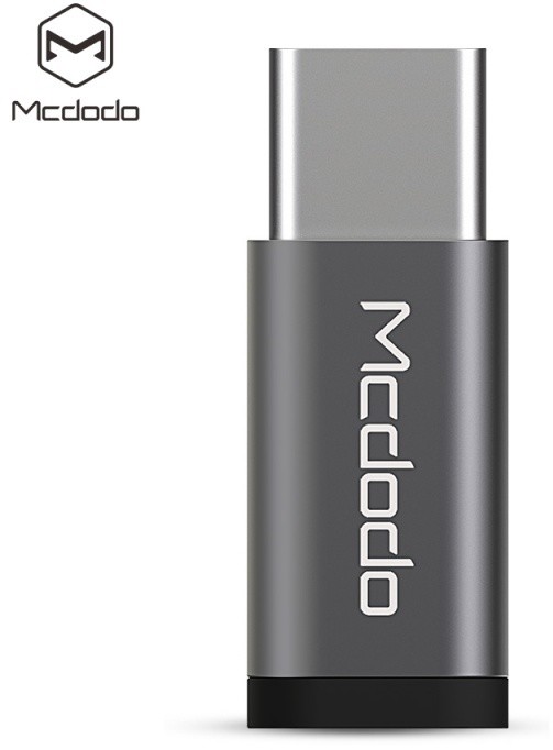 Mcdodo redukce z microUSB na USB-C (11x25x5 mm), stříbrná_1847139940