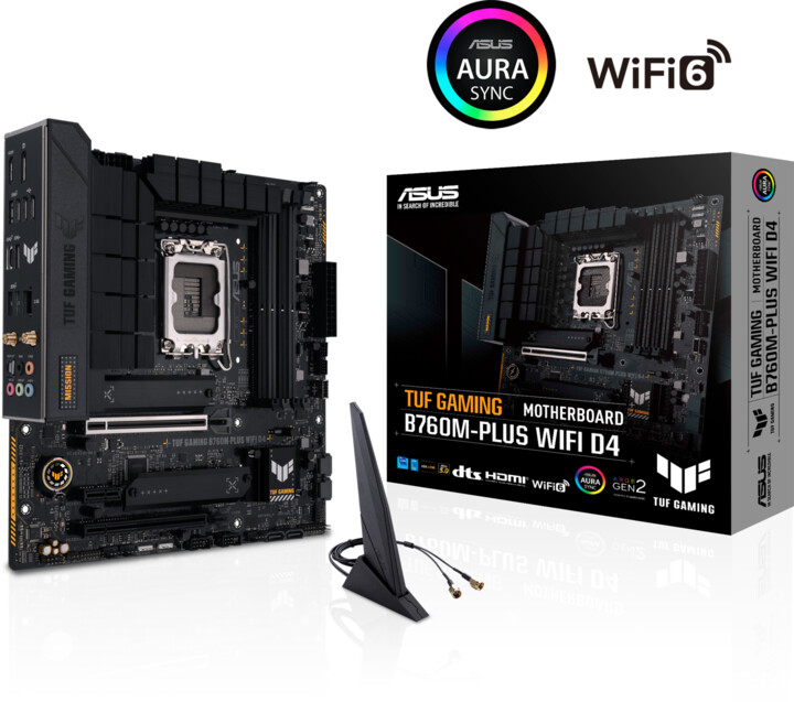ASUS TUF GAMING B760M-PLUS WIFI D4 (DDR4) - Intel B760_419877595