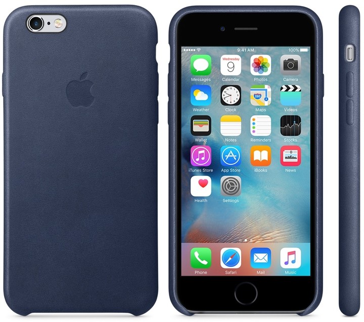 Apple iPhone 6 / 6s Leather Case, tmavě modrá_2080427150