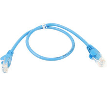 UTP kabel rovný kat.6 (PC-HUB) - 1m, modrá