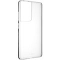 FIXED ultratenké TPU gelové pouzdro Skin pro Samsung Galaxy S21 Ultra, 0,6 mm, transparentní