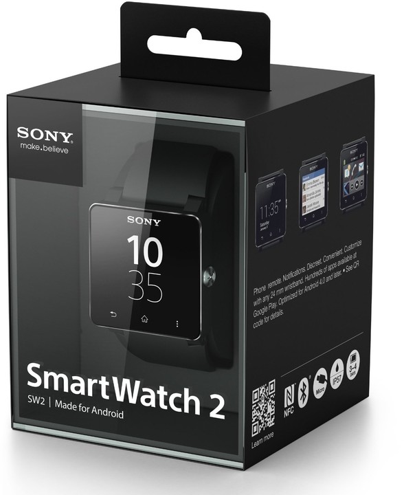 Sony SmartWatch 2, černá (kovový řemínek)_1758398786