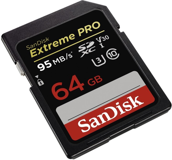 SanDisk SDXC Extreme Pro 64GB 95MB/s UHS-I U3 V30_474688214