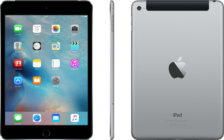 APPLE iPad Mini 4, 32GB, Wi-Fi, 3G, šedá_1801362851
