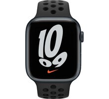 Apple Watch Nike Series 7 Cellular 45mm, Midnight, Anthracite Black Sport Band EPICO POWER BAR, šedá v hodnotě 1 999 Kč + Poukaz 200 Kč na nákup na Mall.cz + S pojištěním od Mutumutu dostanete 5 000 Kč zpět - více ZDE