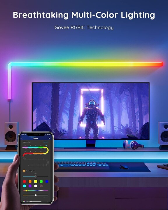 Govee Glide (6+1) gaming a televizní osvětlení RGBIC_714131570