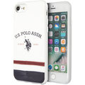 U.S. Polo ochranný kryt TPU Tricolore pro iPhone 8/SE2, bílá_1273999539