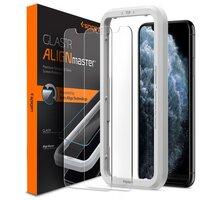 Spigen ochranné sklo AlignMaster Glas.tR pro Apple iPhone 11 Pro/XS/X, 2 ks, čirá AGL00109