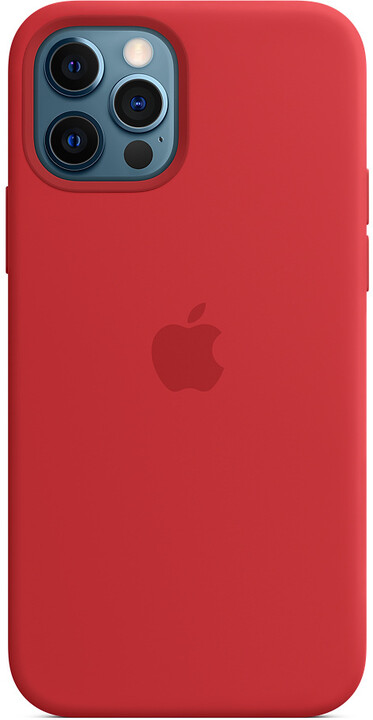 Apple silikonový kryt s MagSafe pro iPhone 12/12 Pro, (PRODUCT)RED - červená_419155492
